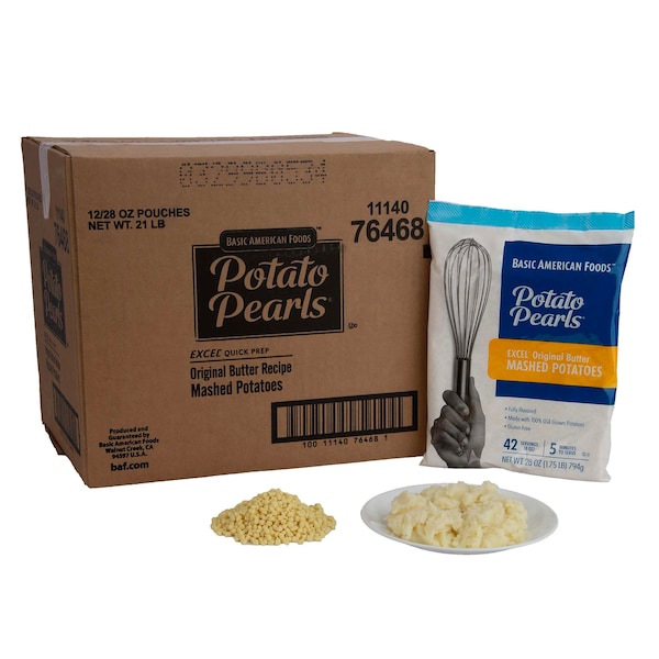 Baf Potato Pearls Potato Pearls Gluten Free Excel Potato Pearls 28 oz., PK12 76468 - main